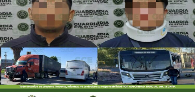 Dos hombres son detenidos por el probable delito de lesiones en hechos de tránsito