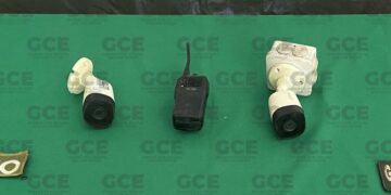 Guardia Civil Estatal y elementos de defensa nacional aseguran cámaras y equipo de radiocomunicación de la delincuencia