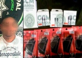 Capturan a asaltantes de tienda de celulares