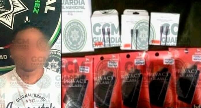 Capturan a asaltantes de tienda de celulares