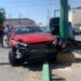 Accidente en Avenida Industrias ocasiona daños considerables en la zona