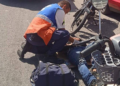 Dos motociclistas lesionados en accidentes viales en avenidas Salvador Nava y Chapultepec son trasladados a hospitales