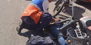 Dos motociclistas lesionados en accidentes viales en avenidas Salvador Nava y Chapultepec son trasladados a hospitales