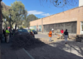 Caída de árbol en el centro histórico de San Luis Potosí debido a fuertes vientos