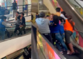 Robo en Walmart desata pelea en Macroplaza: Mujer Enfrenta a empleados y seguridad