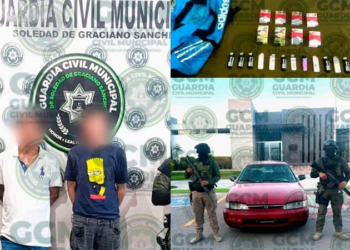 Capturan a dos presuntos asaltantes en Soledad tras atracos a negocios y reporte de robo de vehículo