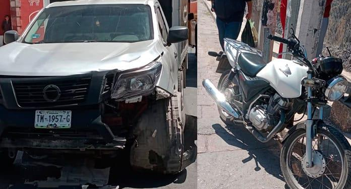 Motociclista muere tras ser arrollado por camioneta en la colonia San Luis