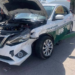 Accidente vial entre taxi y automóvil particular en la Zona Industrial deja solo daños materiales