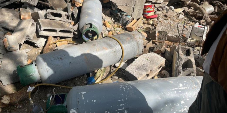 Explosión de tanque de gas en Monte Caldera
