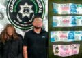 Pareja fue sorprendida intentando sobornar a oficiales en Soledad