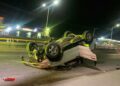 Una camioneta sufre un accidente en el Periférico Norte