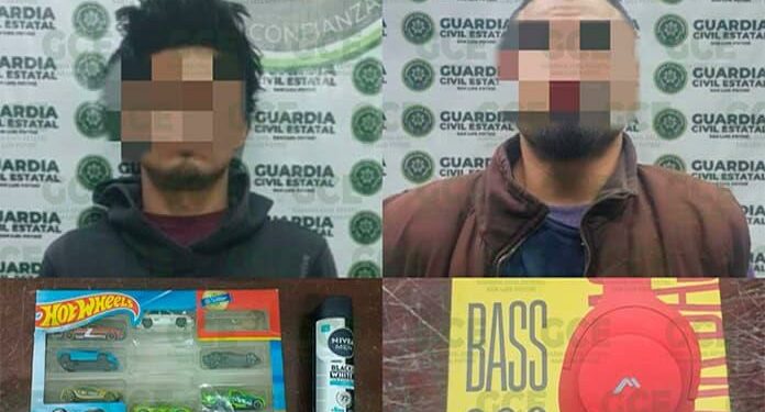 Siete presuntos farderos arrestados al ser sorprendidos en tiendas