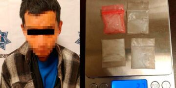 Hombre es arrestado dosis de cristal