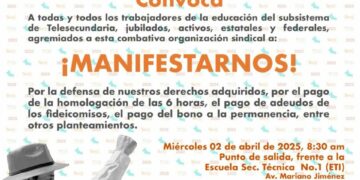 La Sección 26 del SNTE hace un llamado a los maestros de telesecundaria para que se manifiesten