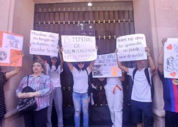Marchan en SLP para exigir justicia por Hope y penas por maltrato animal