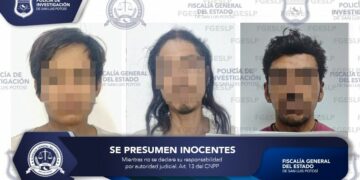 Detienen a tres por golpear y calcinar a perrita en la capital potosina