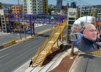 VIDEO | Galindo da inicio al primer puente peatonal inclusivo en SLP