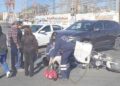 Motociclista lesionado es llevado a recibir atención tras accidente en la Simón Díaz