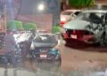 Dos heridos tras choque y volcadura que provocó una carambola