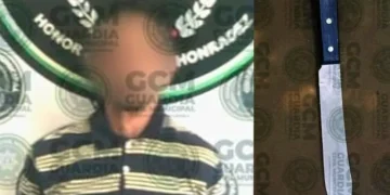 Con cuchillos en mano, detienen a dos vándalos