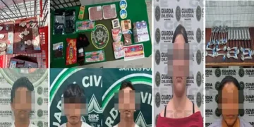 Sorprenden en flagrancia a cinco presuntos ladrones