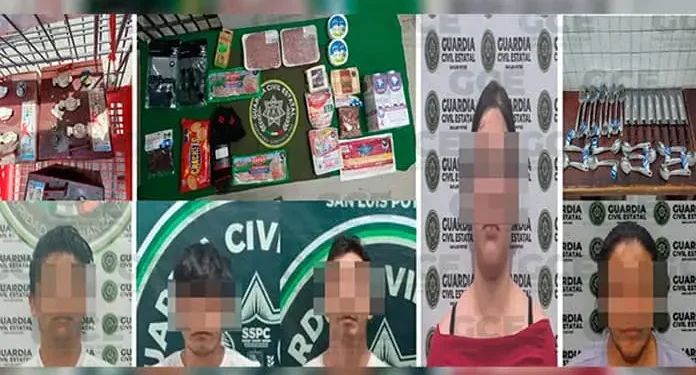 Sorprenden en flagrancia a cinco presuntos ladrones