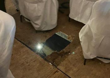Cae hombre al romperse el piso en antro de la Fenahuap