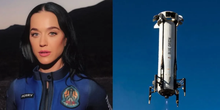 Katy Perry regresa del espacio tras misión femenina de Blue Origin
