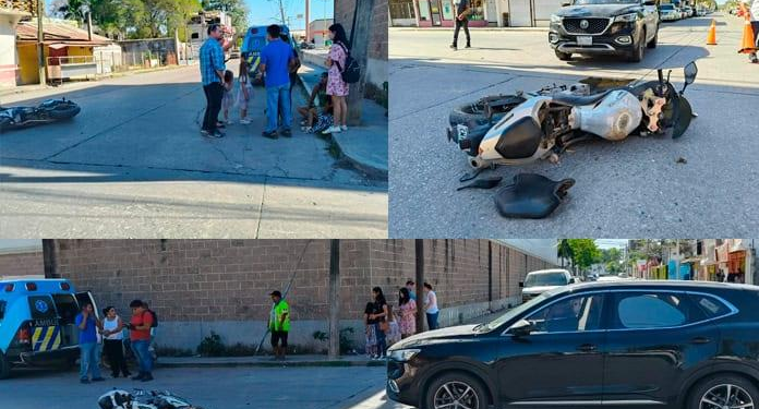 Turista alemán causa choque con motociclista en  en Valles