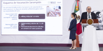 Anuncian Semana Nacional de Vacunación para frenar sarampión, rubéola y paperas