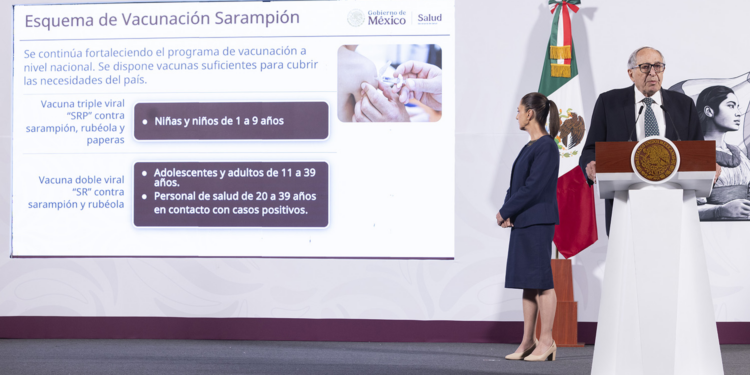 Anuncian Semana Nacional de Vacunación para frenar sarampión, rubéola y paperas
