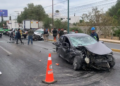 Choque múltiple en carretera a Matehuala deja tres heridos