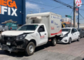 Choque múltiple en Zona Centro deja solo daños materiales