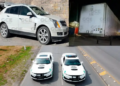 Dos autos robados son asegurados por la Guardia Civil y División Caminos