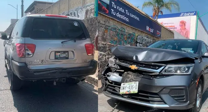 Choque por alcance en el río Santiago deja solo daños materiales