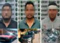 Arrestan a tres personas involucradas en el robo de vehículo