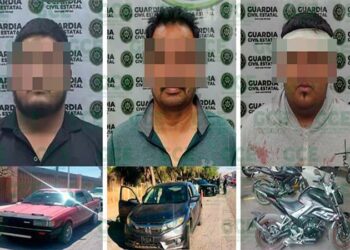 Arrestan a tres personas involucradas en el robo de vehículo
