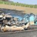 Fotos | Vuelca tráiler y se incendia en libramiento de Ciudad Valles