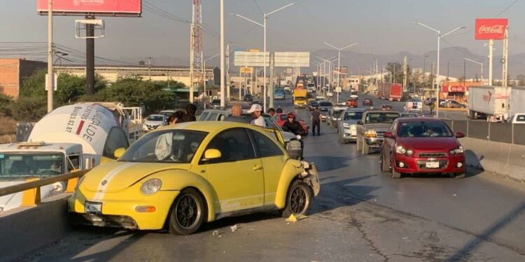 Mañana de accidentes en el Circuito Potosí