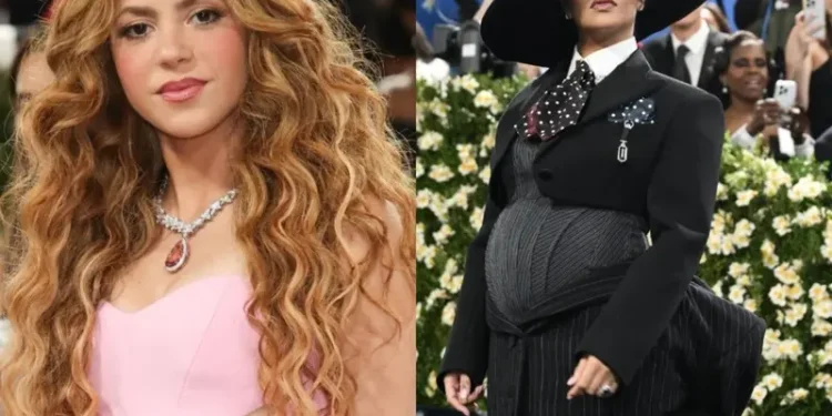 Shakira cometió un error en la Met Gala: reveló el embarazo de Rihanna antes que la cantante