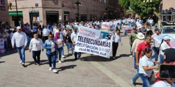 Maestros expresan rechazo a la represión ejercida por la SEGE en el paro