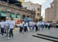 Marchan pacíficamente trabajadores sindicalizados del Tecnológico de San Luis