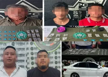 Cinco detenidos por la GCE con drogas en operativos de seguridad