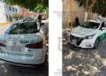 En el Edomex, un carro hurtado fue encontrado operando como taxi