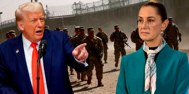 Trump acusa a Sheinbaum de temer a los cárteles tras rechazar ingreso del Ejército de EE.UU.
