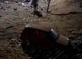 Camioneta cae a desnivel en el Periférico Oriente; solo daños materiales