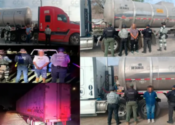 Guardia Civil Estatal asegura tres vehículos, dos robados y uno con más de 26 mil litros de combustible ilegal