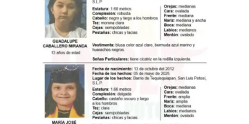 Activan Alerta Amber por desaparición de dos niñas en el Barrio de Tequisquiapan