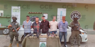 Detienen a siete personas y aseguran arsenal tras operativo en El Detalle y El Pujal