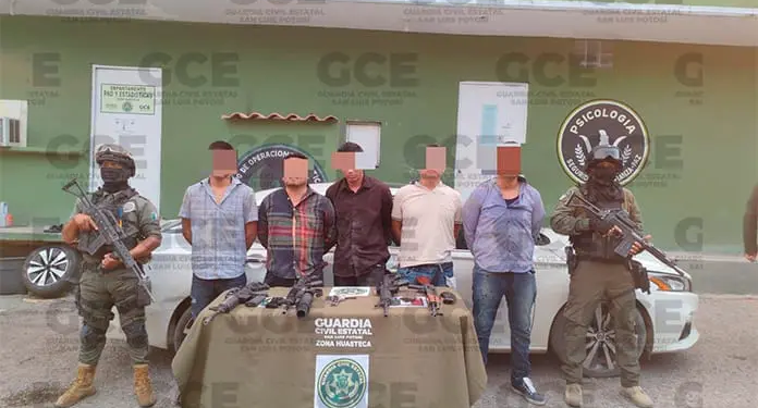 Detienen a siete personas y aseguran arsenal tras operativo en El Detalle y El Pujal